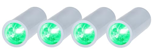 Rockville 4 Pack MINI Halo White DJ Wash Lights + Bag, Wireless DMX, 17 Hour Battery, Wireless DMX, RF Remote | Wireless DMX, RF Remote, 10-17 Hr Runtime, Compact Aluminum, Sound Activated, LCD Display, Adjustable 31-64 Degree Lens - color: White