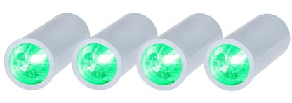 Rockville 4 Pack MINI Halo White DJ Wash Lights + Bag, Wireless DMX, 17 Hour Battery, Wireless DMX, RF Remote | Wireless DMX, RF Remote, 10-17 Hr Runtime, Compact Aluminum, Sound Activated, LCD Display, Adjustable 31-64 Degree Lens - color: White