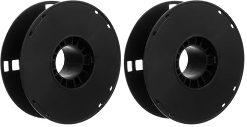 Garneck Cord Cable Storage Reel Plastic Cord Reel 1kg Black Cable Organizer 7.8 inch Organizer Empty e Storage for Camping Caravan Motorhome (Pack of 2) - size: 20.00X20.00X6.50CM (Pack of 2)