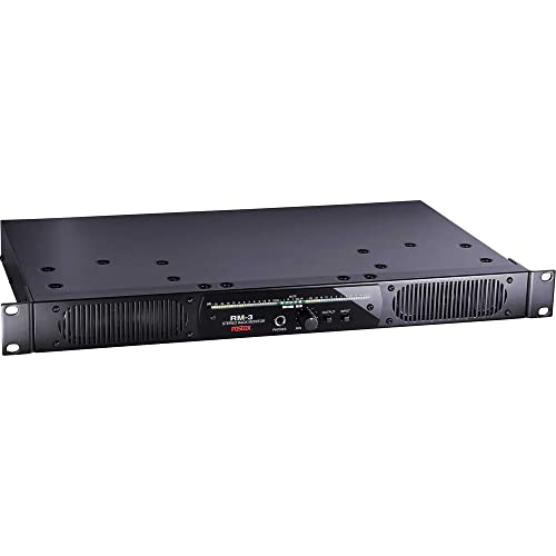 Fostex AMS-RM-3 1U Rack-Mount Stereo Monitor | Accepts both analog input (XLR & 1/4"TS phone) and digital Input (AES/EBU), Headphone out for headphone monitoring