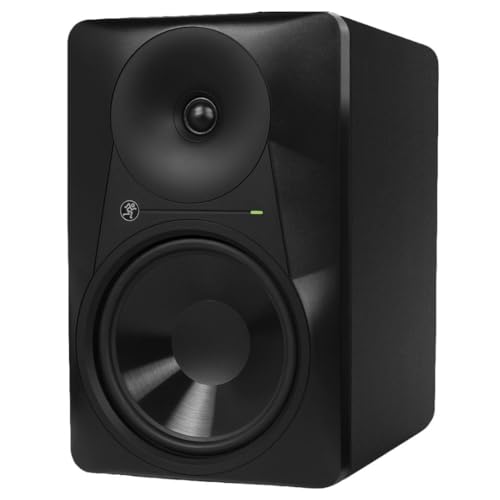 Mackie MR824 -Channel Studio Monitor | Audio production and mixing with 8 inch woofer, 85W power and XLR, TRS and RCA inputs - size: 8-inch, style: Monitor Speaker