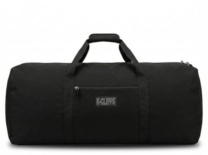 Heavy Duty Cargo Duffel Large Sport Gear Drum Set Equipment Hardware Travel Bag Rooftop Rack Bag - color: Black, size: 21" x 10" x 9"