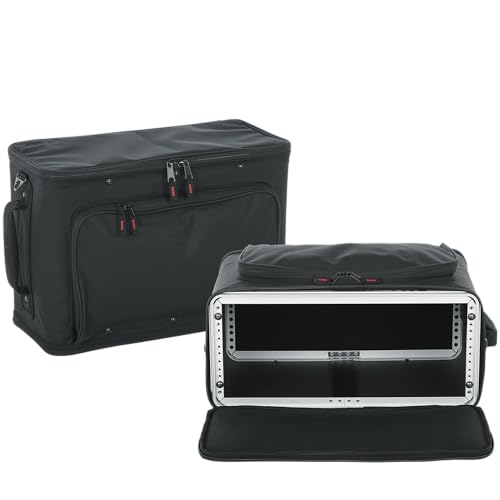 Gator Cases Lightweight Rack Bag with Removable Shoulder Strap, 4U Rack - 12.5" Rackable Depth (GR-RACKBAG-4U) - size: 4U Rack Space - Non-Rolling