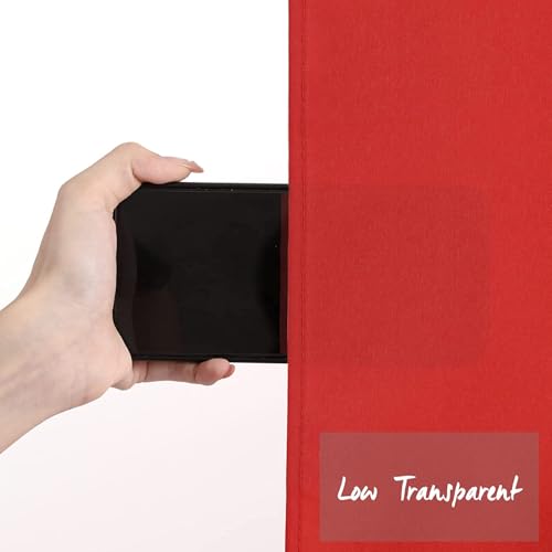 10ft x 8ft Red Backdrop Curtains Polyster Photo Drapes Party Photo Backgrounds 4 Panels 5ft x 8ft for Christmas Wedding Birthday Home Photography Background - color: Red, size: 5ft x 8ft 4 Panels