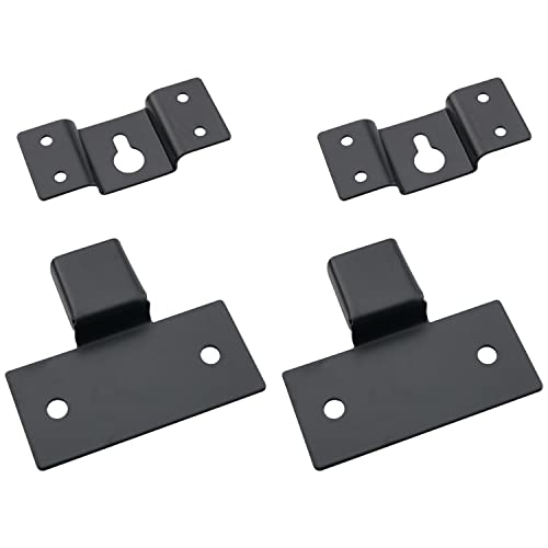 2 Sets Wall Mount Speaker Hangers - Heavy Duty Hanging Speaker Brackets for Surround Sound Box Audio