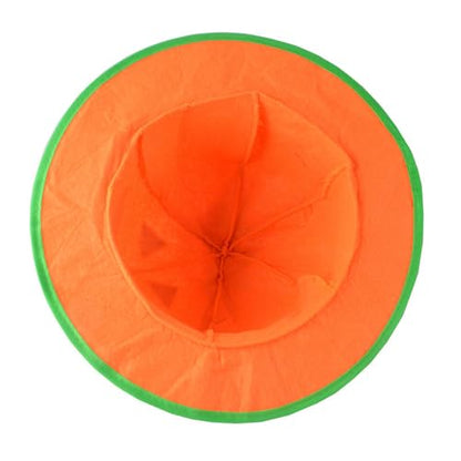 Adults Halloween Pumpkin Hat Jack O Lantern Hat Funny Pumpkin Deco Cap Halloween Party Costume for Women Men - color: Yellow