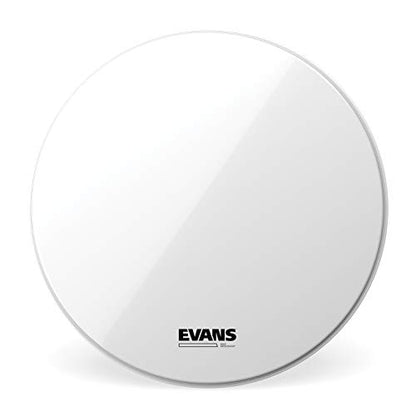 Evans EQ3 Resonant Smooth White Bass Drum Head, No Port, 18 Inch - size: 18 Inch, style: White