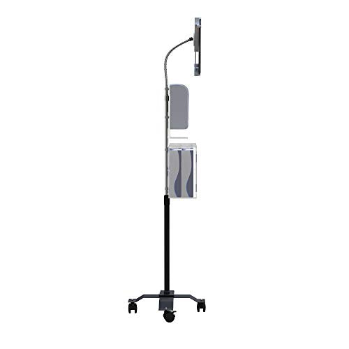 Gooseneck Floor Stand – CTA Compact, Height-Adjustable Sanitizing Station w/Automatic Soap Dispenser and Holder for iPad 7th/ 8th/ 9th Gen 10.2”, Surface Pro 4, and Other 7-13” Tablets (PAD-CGSST) - style: Soap Dispenser