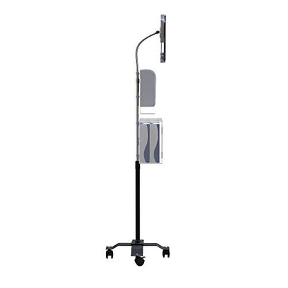Gooseneck Floor Stand – CTA Compact, Height-Adjustable Sanitizing Station w/Automatic Soap Dispenser and Holder for iPad 7th/ 8th/ 9th Gen 10.2”, Surface Pro 4, and Other 7-13” Tablets (PAD-CGSST) - style: Soap Dispenser