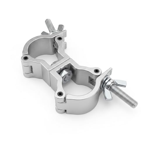 Dual Swivel Truss Clamp 32-35mm(1.26-1.38in) 110lbs 2 Pack - size: Fit for 1-1/4 to 1-3/8inch pipe-1pcs