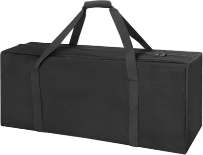 INFANZIA 28Inch Sports Duffle Bag, 80L Large Travel Duffel Luggage Bag | 2 Upgrade Lockable Zipper, 600D Water Resistant Foldable Equipment Storage Bag, for Moving Camping Tent Tripod Fishing - size: 28x13.4x13 inch-80L
