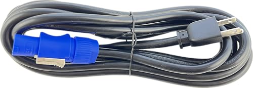 OMNIHIL [UL] 15 Foot Long Professional Grade Compatible Edison (Male) to Power Cable Connector 14 AWG Compatible with Chauvet DJ Intimidator Hybrid 140SR 140W Discharge Lamp Moving-Head Wash/Spot