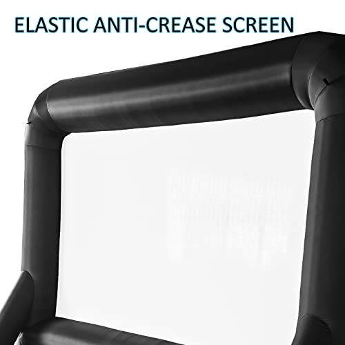 14 FT Inflatable Movie Screen Outdoor Projector Screen for Outside Backyard Movie Night Easy Setup Mega Blow Up Screen, Great for Barbecue Pool Party Outdoor Drive-in Theater - Front/Rear Projection - size: 14 FT