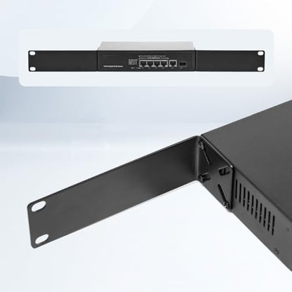 Rack Mount Kit for 8.7 inch Switches, Adjustable Rack Ears for Netgear, Cisco, D-Link, TRENDnet and HP Products, Mount 8.7" Wide to 19" Equipment, Adjustable Hole Distance 14-30mm