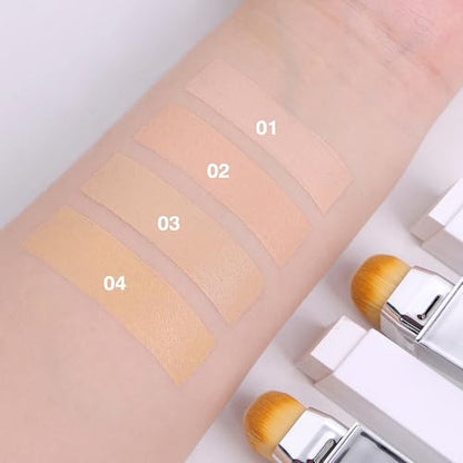 CCbeauty Color Changing Foundation Stick, Hydrating Cream Concealer, Natural Finish Face Makeup, Self-Adjusting to Your Skin Tone, Buildable Light to Medium Coverage, 12-Hour Wear, Hypoallergenic, 03 - color: 03 Natural