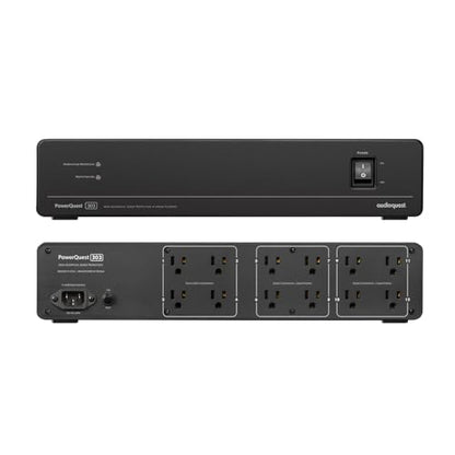 AudioQuest PQ303NA PowerQuest 303 12 Outlet Surge Protector with an AudioQuest NRGY3US01 1.0M Low-Noise AC Power Cable (2023) - size: 303NA, style: NRGY3