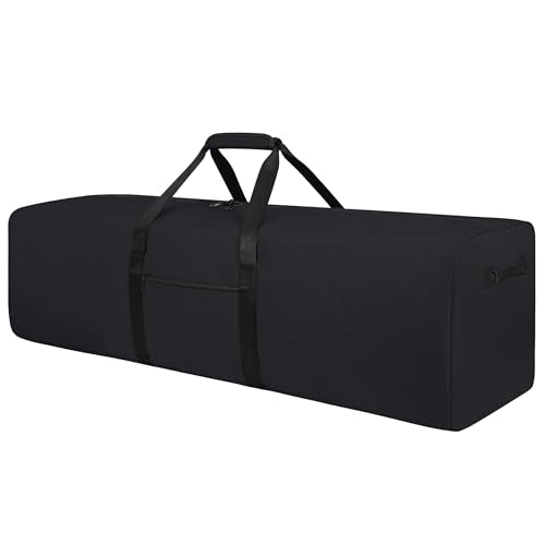 Urbanstand 48 Inch Travel Duffle Bag Extra Large Sport Equipment Duffel Bags with 2-way Lockable Zippers (Black) - color: Black, size: 48 Inch