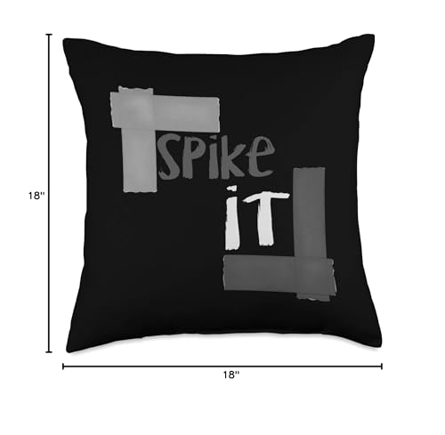Spike It – Subtle Backstage Theater Tech Crew Gaff Tape Throw Pillow - size: 18x18