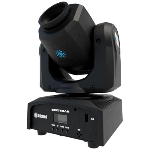 SPOTMAN 30-watt White LED Light Source Moving Head with 7 Gobos + Open, Shake Effects | Blizzard Lighting Mixtape Series