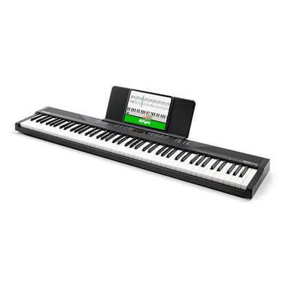 Alesis Recital Play 88-Key Piano Keyboard Bundle | Portable, 480 Voices, Split/Layer Modes, Includes Lessons, Stand, Sustain Pedal, Headphones, Carry Bag, for Beginners - size: 88 keys + accessories, style: Recital Play w/ Accessories