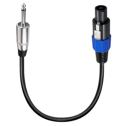 6.35mm TS Male Plug to Speakon Male Adapter Cable (0.5 Meter) - style: 6.35mm Male
