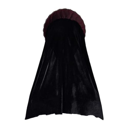 Willyacos Tudor French Hood Anne Boleyn Costume Headpiece Elizabethan Headwear Renaissance Tudor Hat Headdress Headband - color: Red