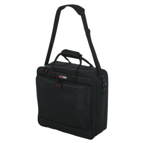 Gator Cases 15.5 x 15 x 5.5" Padded Mixer Carry Bag (G-MIXERBAG-1515) | Fits Compact Medium Format Mixers, Dual Layer Padding, Organized Cable Storage, Adjustable Removable Shoulder Strap - size: 15.5"x 15"x 5.5.", style: Medium Format