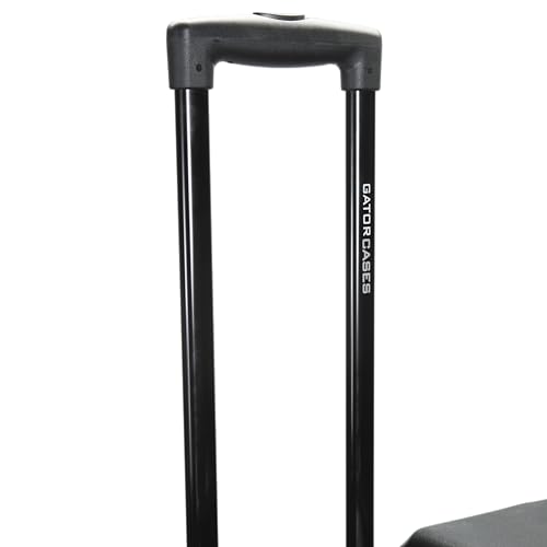 Gator Cases Pro Series 4U Rolling Rack Case with 19" Depth, Tow Handle & Recessed Wheels, Roto Molded Made in USA (G-PROR-4U-19) - size: 4U Rack Space, style: Rolling Rack - 19" Deep