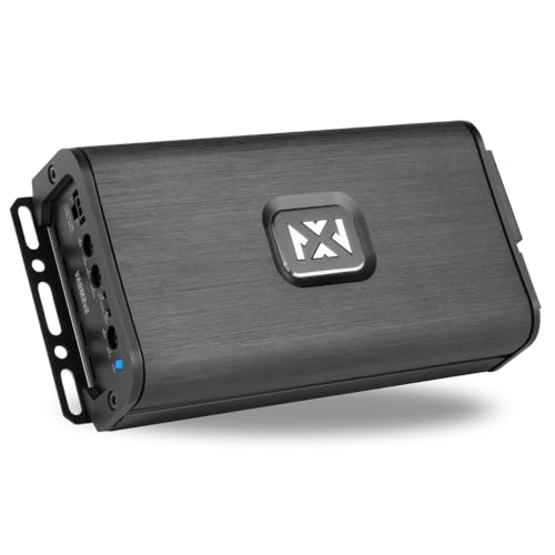 NVX VADM2v2 2-Channel Class D Amplifier 1200W Peak, 600W RMS | 2/4-ohm Stable, High/Low Pass X-Over, for Car/Truck/Marine/UTV/Motorcycle (VADM2 Version 2) - style: 600W Compact 2-Channel