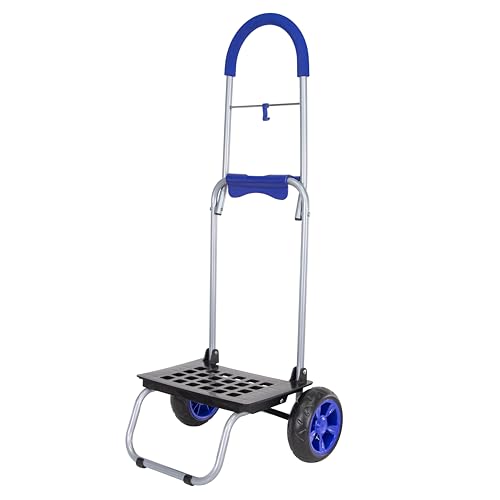 dbest Products Trolley Dolly MM, Blue Handtruck Cart Hardware Garden Utility - color: Blue