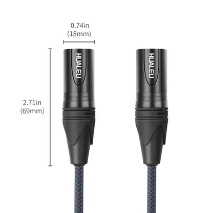 2 Pack 3 Pin XLR Male to Male Microphone Cables,1FT (OFC) Balanced XLR Audio Cable Male to Male,for Mixer Microphone DMX - color: XLR Male to Male, size: 1feet