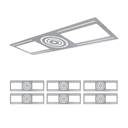 New Construction Mounting Plate 3-4-6" Round Wafer Rough in Plate 6Pcs - color: Symmetry, size: 6PCS