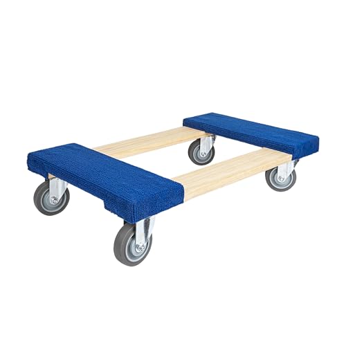 Heavy Duty Furniture Dolly Fully Assembled with Four Wheels- 30" x 18"- 900 Pound Capacity for Easy Moving and Transport