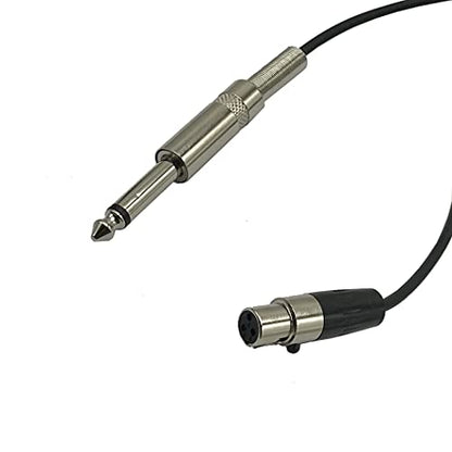 Seadream Mini XLR Female to 6.35mm Male Cable;1/4" inch Mono Male to 3 Pin Mini XLR Female Cord Audio Cable Compatible with AKG Headphones/Zoom f8, Pro Lapel Mic, Pioneer HDJ-2000 Headphones 3.3Ft