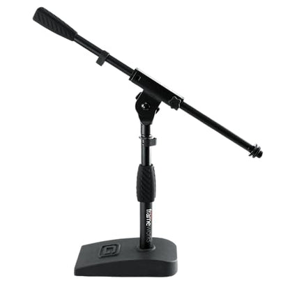 Gator Frameworks Weighted Desktop Microphone Stand with Boom (GFW-MIC-0821) | Compact Stand with 4.5" x 8" Base is Perfect for Desktop Use or Instrument Recording - style: Weighted Base
