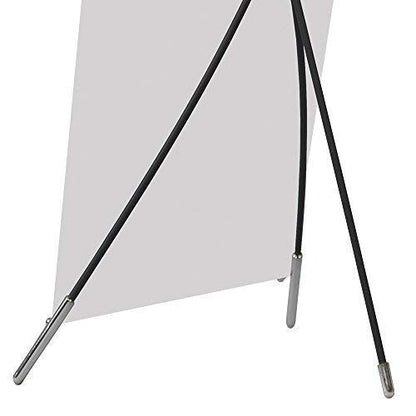 Vispronet Mini Desktop X-Banner Stand – Fits 9.8in x 15.7in Graphics, 5-Piece Vertical Banner Stand for Countertops and Tables, Trade Show Supplies for Promotional Events or Retail Displays - size: 5 pieces