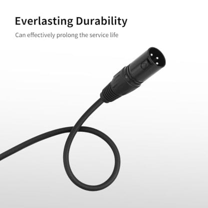 2 Pack XLR Male to 1/4" TRS Stereo Adapter ,10ft Balanced for Microphones - color: XLR Male to 6.35, size: 10 ft - 2 Pack