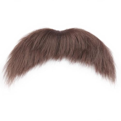 Honcloud DIY Self Adhesive Novelty Fake Mustache Facial Hair - color: Brown