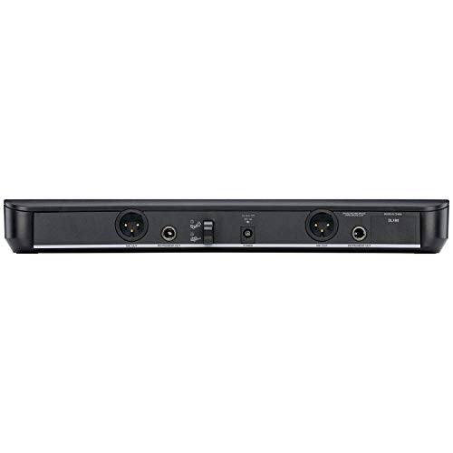 Shure BLX288/SM58 Dual-Channel Wireless Audio System H9 Band (512–542 MHz) – BLX88 Receiver, (2) BLX2 Transmitters with SM58 Dynamic Mic, Up to 14 Hr Battery, 300 ft Range | BLX88 Receiver, (2) BLX2 Transmitters with SM58 Dynamic Mic, Up to 14 Hr Battery,