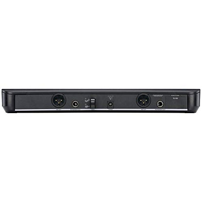 Shure BLX288/SM58 Dual-Channel Wireless Audio System H9 Band (512–542 MHz) – BLX88 Receiver, (2) BLX2 Transmitters with SM58 Dynamic Mic, Up to 14 Hr Battery, 300 ft Range | BLX88 Receiver, (2) BLX2 Transmitters with SM58 Dynamic Mic, Up to 14 Hr Battery,