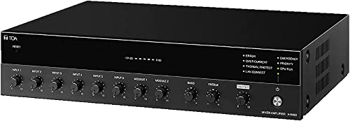 TOA A-812D Digital Mixer Amplifier, 120W Power, Auto Gain Control, Assignable Input Priorities, 8 Inputs, Log Data, Defeatable Chime
