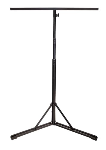 Rockville RLS5 11.5 Ft Metal Lighting T-Bar Stand, Flat-Base Legs - size: 11.5ft with T-Bar