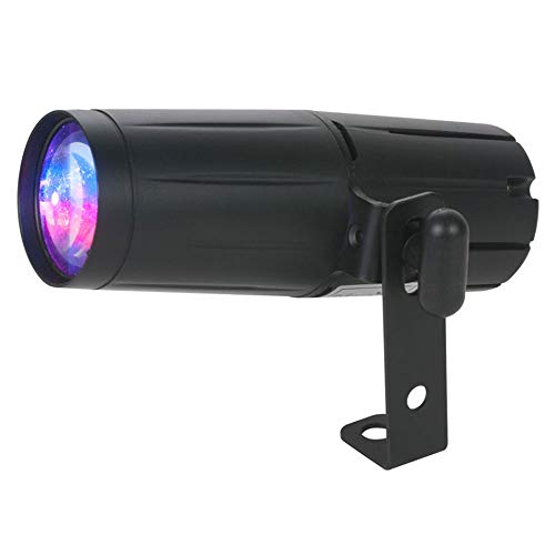 ADJ Products PINSPOT LED Quad DMX 8 WATT Quad Color | Vivid hue mixing, standalone or DJ console control modes, compact housing, crisp narrow beam for disco and mirror balls