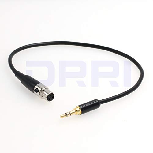 3Pin Mini-XLR Female to 3.5mm TRS Male Pro Lapel Mic Audio Cable (15CM) - color: 15CM