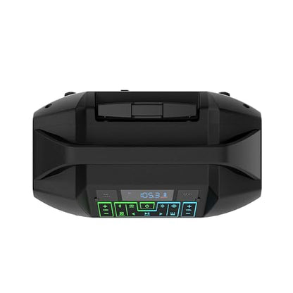 ION Block Rocker 120W Bluetooth Outdoor Speaker with Wheels | Water Resistant, Radio, Karaoke Mic, USB Charging, Stereo Linking, Bass Boost and App Control, for Parties and Outdoor Events - style: 120W water-resistant