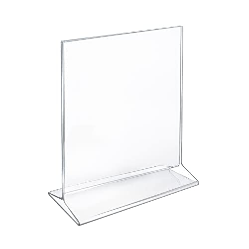 Azar 142715 8-1/2-Inch W by 11-Inch H Top-Load Acrylic Sign Holder, 10-Piece Set - size: 8.5 in W x 11in H Vertical