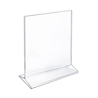 Azar 142715 8-1/2-Inch W by 11-Inch H Top-Load Acrylic Sign Holder, 10-Piece Set - size: 8.5 in W x 11in H Vertical