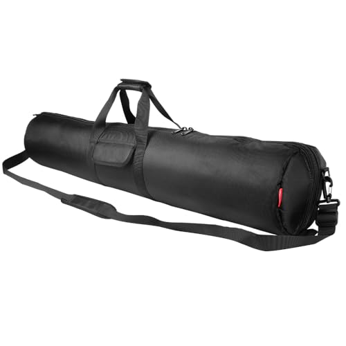 HEMMOTOP Tripod Bag All-Around Thick Padded Case Large 47x8.3 in -R12021 | Heavy Duty, Nylon, Hand-Held and Shoulder-Back, 2 Zippered Pockets, for Carrying Speaker Stand, Fishing Pole, Mic Stand - size: 47" L x 8.3" D