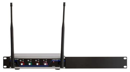 VocoPro Digital-Quad-C-500 4 Channel UHF Tabletop Mic System with Gooseneck Conference Microphones Digital-Quad Receiver - DIGQUADC500