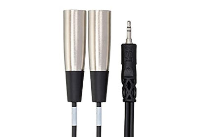 Hosa CYX-403M Stereo Breakout Cable - 3.5mm TRS Male to Dual XLR3 Male - 9.8 Foot